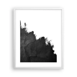 Affisch i vit ram - Element: jord - 40x50 cm