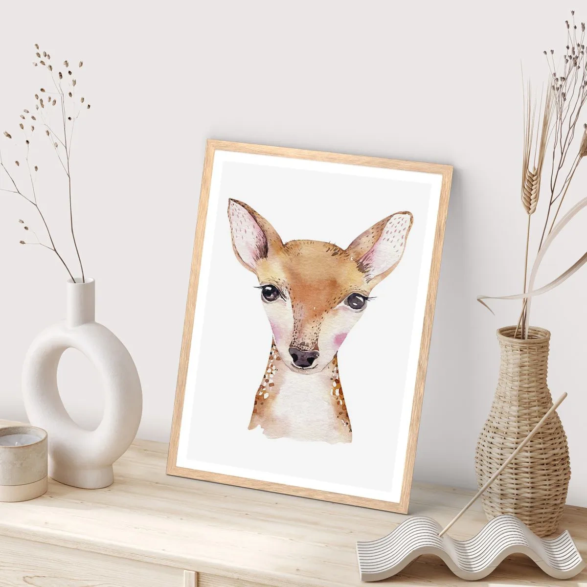 Affisch i ram av ljusek - Oskuldens natur - 30x40 cm