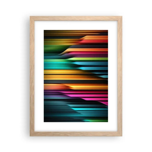 Affisch i ram av ljusek - Lysande orgel - 30x40 cm