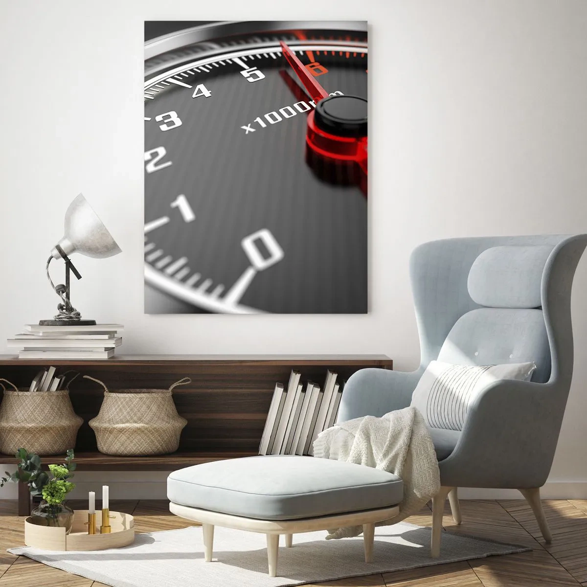 Glastavla - Bild på glas - Gasen i golvet - 50x70 cm