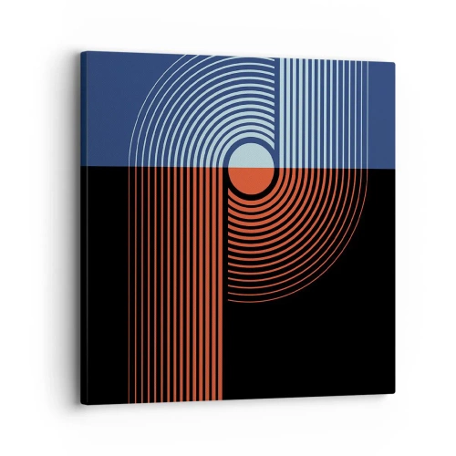 Canvastavla - Bild på duk - I en geometrisk kläm - 30x30 cm