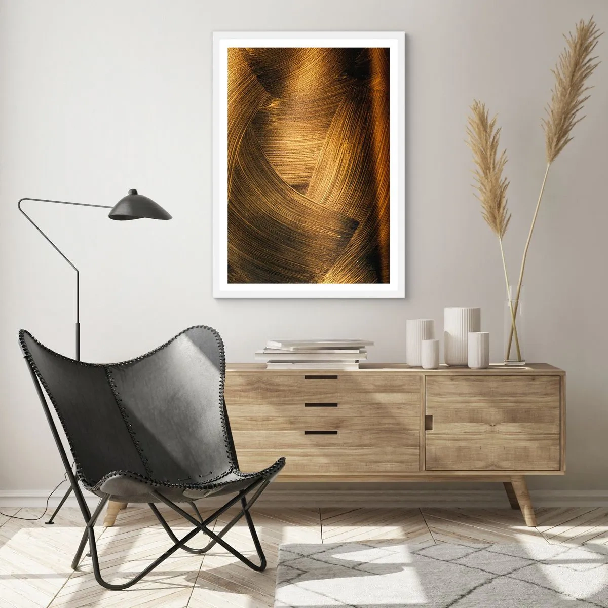 Affisch i vit ram - I gyllene labyrint - 70x100 cm
