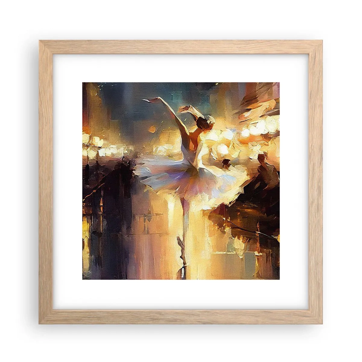 Affisch i ram av ljusek - Ett mirakel på gatan - 30x30 cm