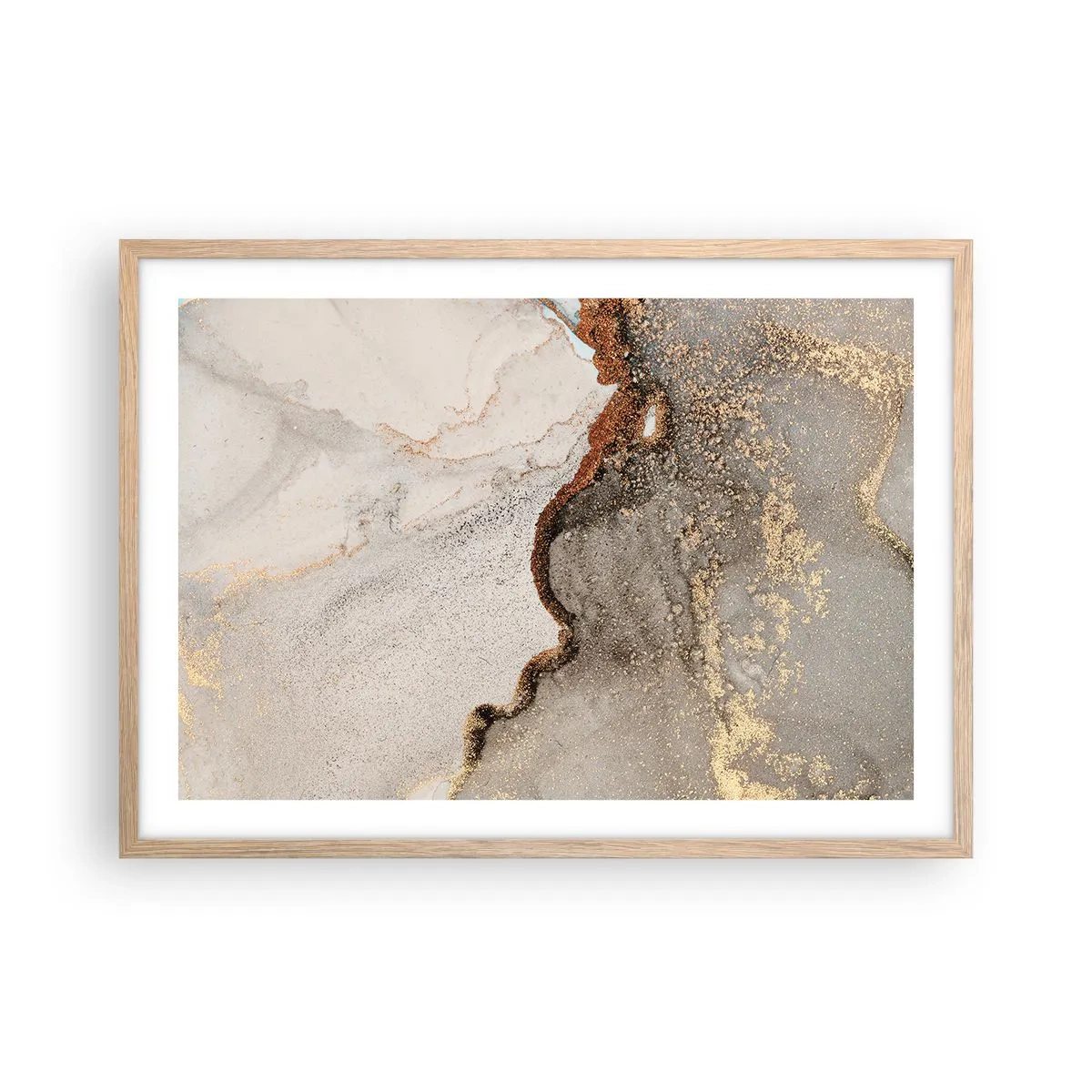 Affisch i ram av ljusek - På färgernas gräns - 70x50 cm