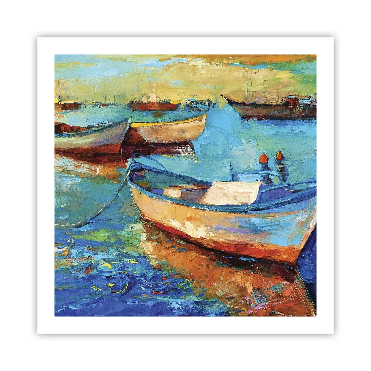 Affisch - I en sydlig vik - 60x60 cm