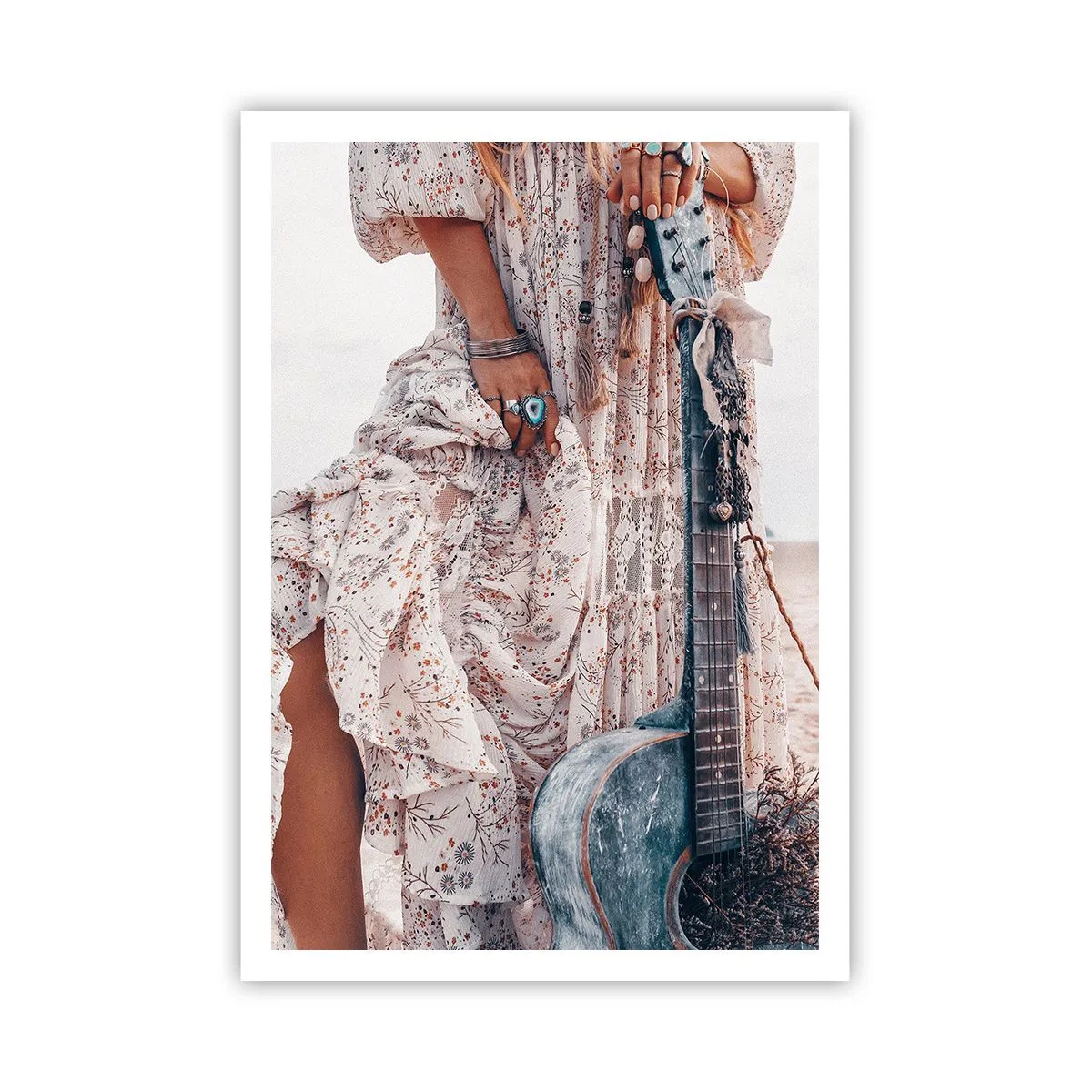 Affisch - Flower power på väg - 70x100 cm