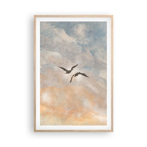 Affisch i ram av ljusek - Dans på himlen - 61x91 cm