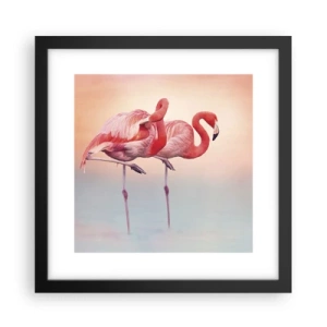 Affisch i svart ram - I solnedgångens färg - 30x30 cm