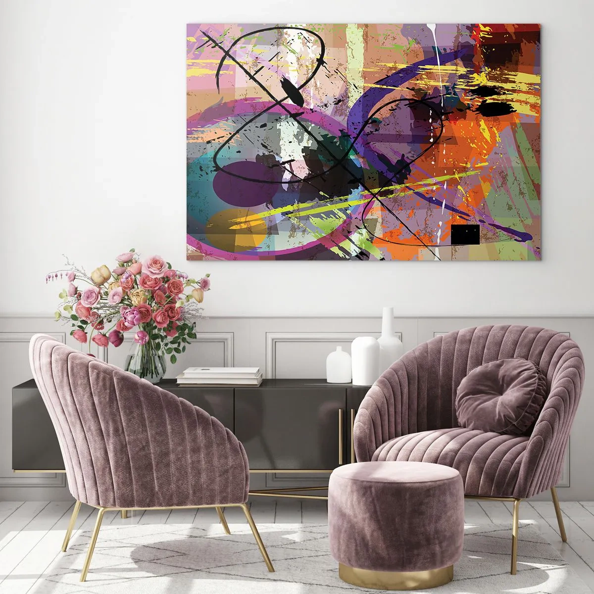 Glastavla - Bild på glas - Rakt fram eller runt - 120x80 cm