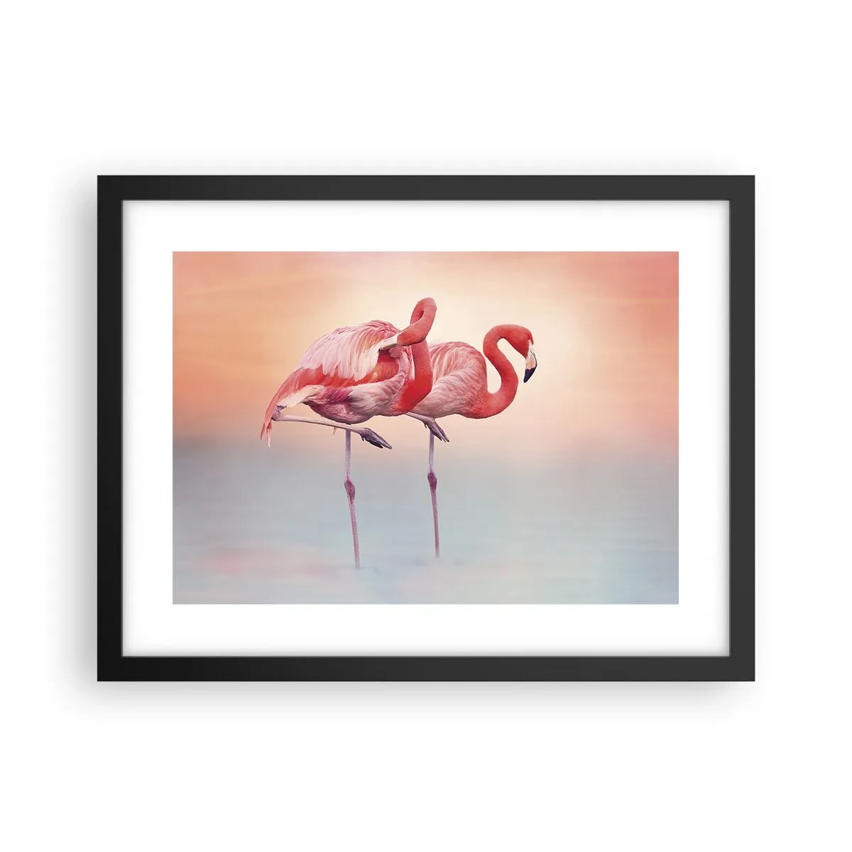 Affisch i svart ram - I solnedgångens färg - 40x30 cm