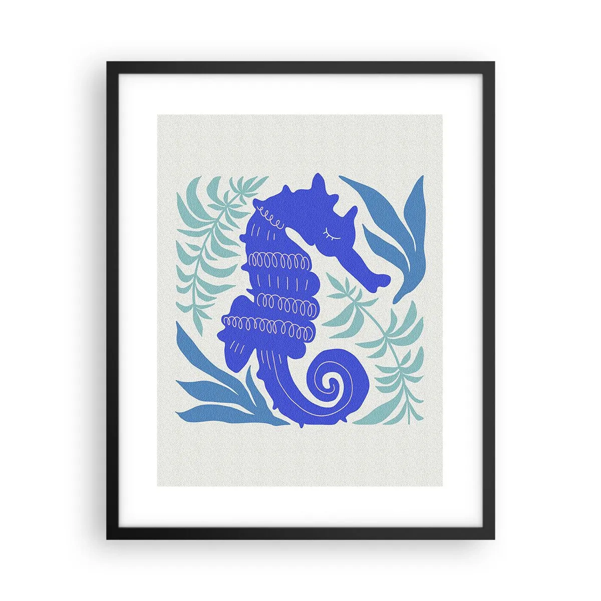 Affisch i svart ram - På enundervattenäng - 40x50 cm