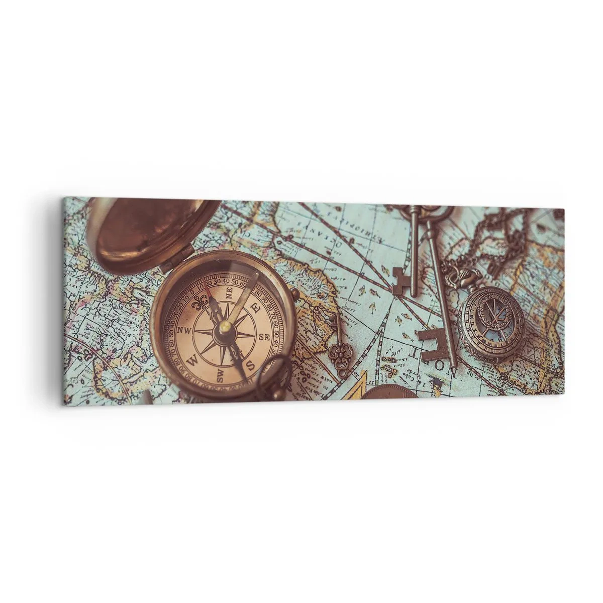 Canvastavla - Bild på duk - För äventyrare - 140x50 cm