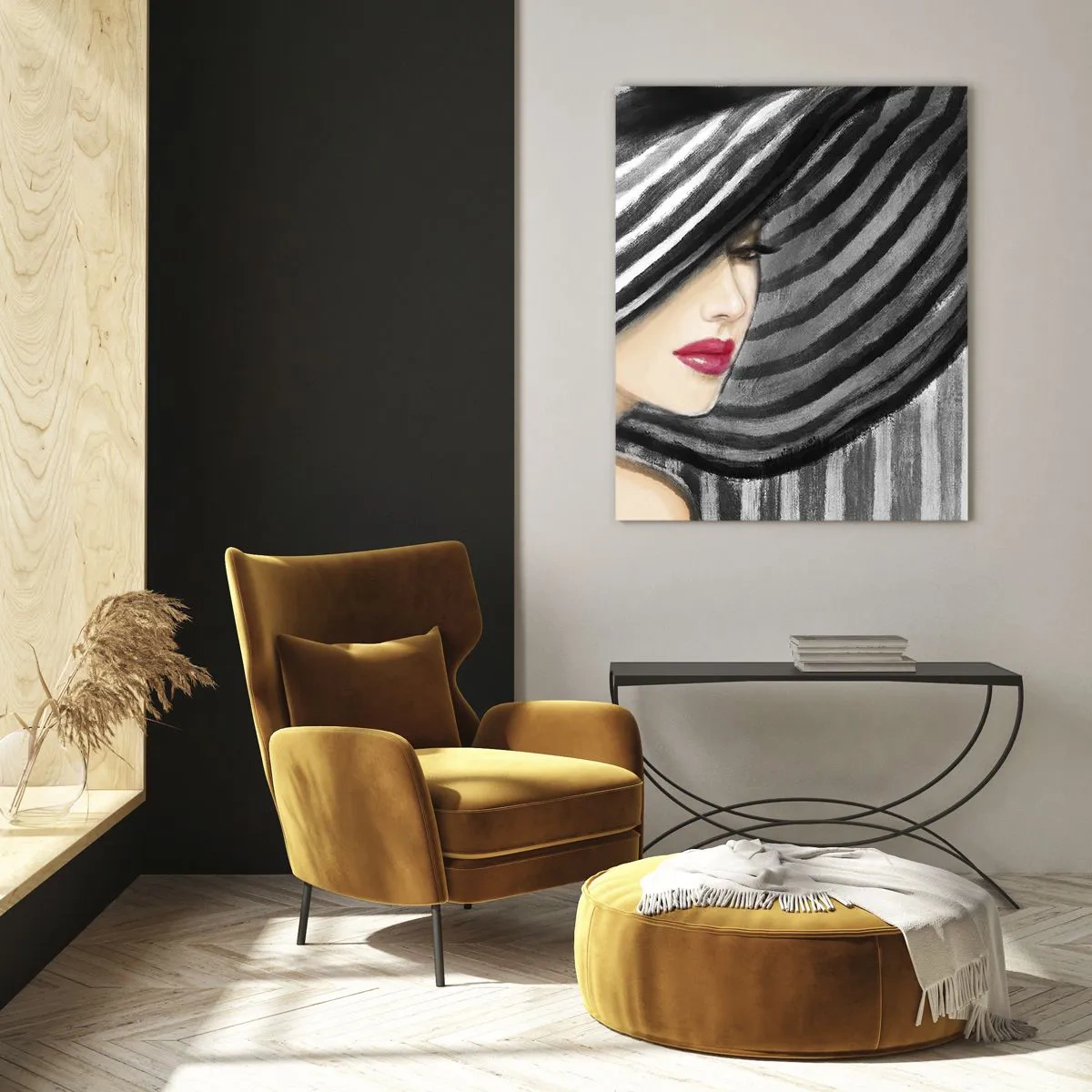Glastavla - Bild på glas - Var hittar jag dig? - 50x70 cm