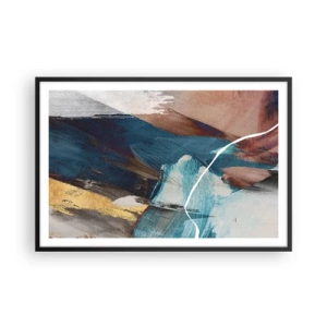 Affisch i svart ram - Med styrka och energi - 91x61 cm