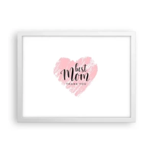 Affisch i vit ram - Alltid rätt ögonblick - 40x30 cm