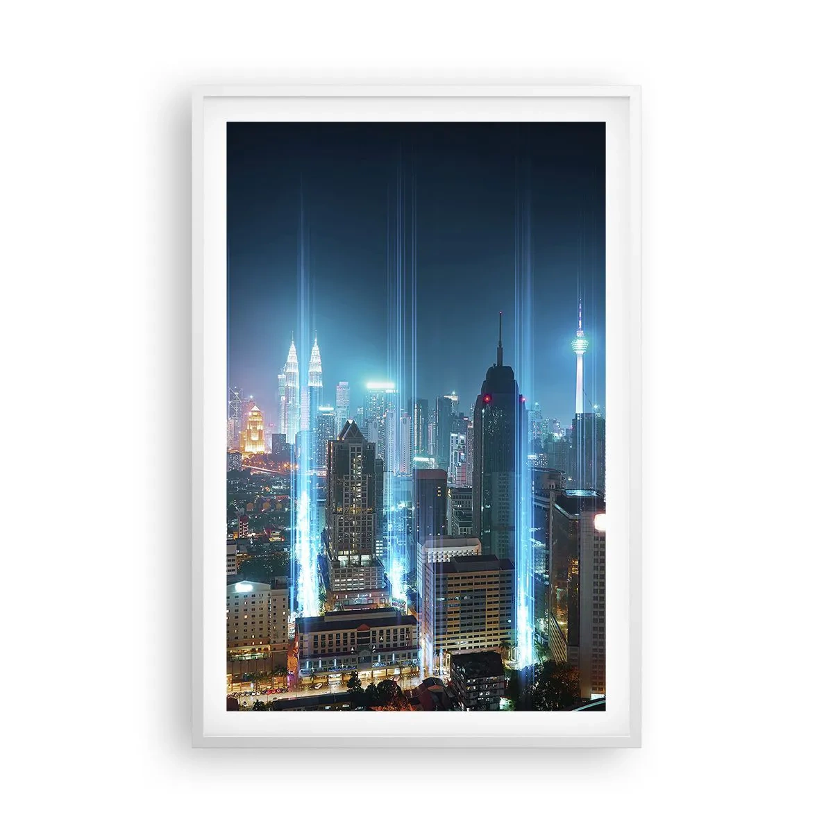 Affisch i vit ram - Himmelsfärd på berlinskt sätt - 61x91 cm