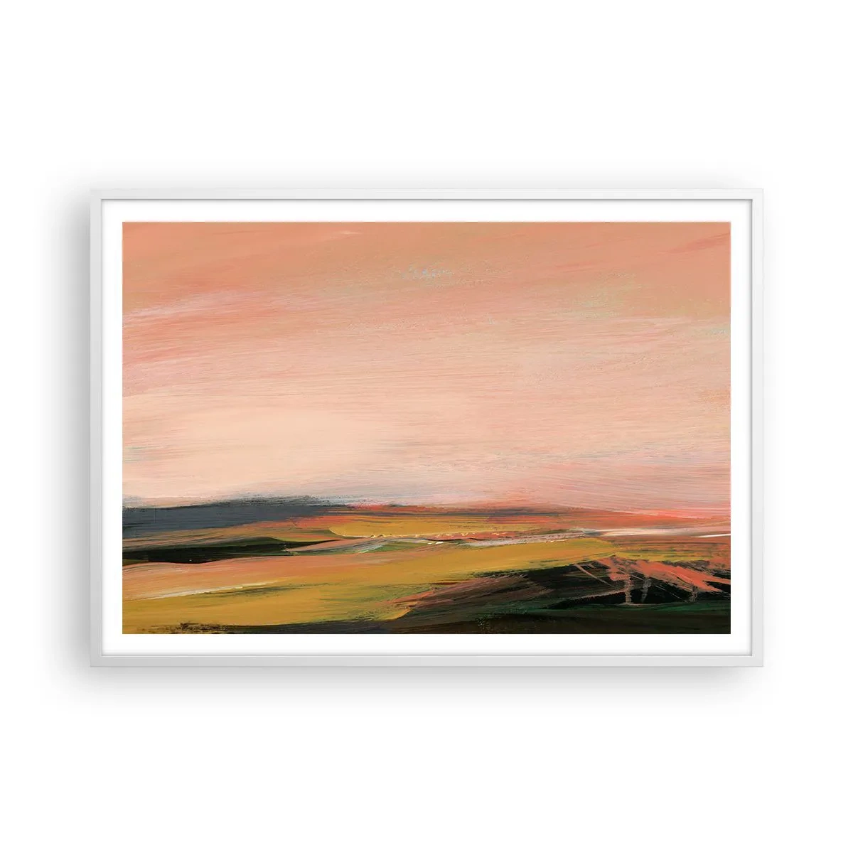 Affisch i vit ram - I rosa - 100x70 cm