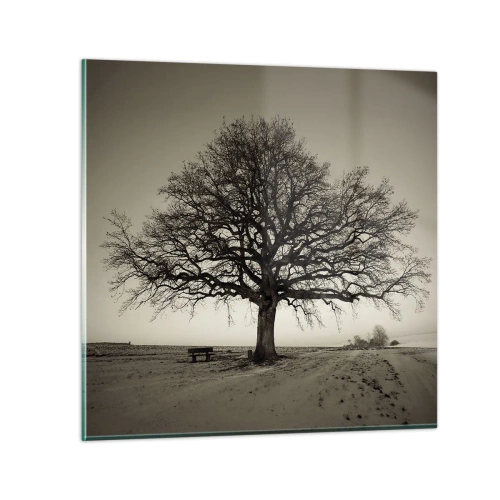 Glastavla - Bild på glas - Härifrån till evighet - 70x70 cm