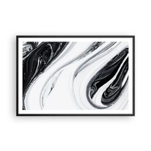 Affisch i svart ram - Motsatskombination - 91x61 cm