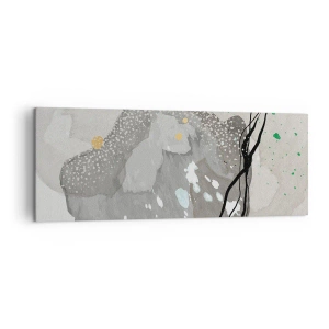Canvastavla - Bild på duk - Organisk komposition - 140x50 cm