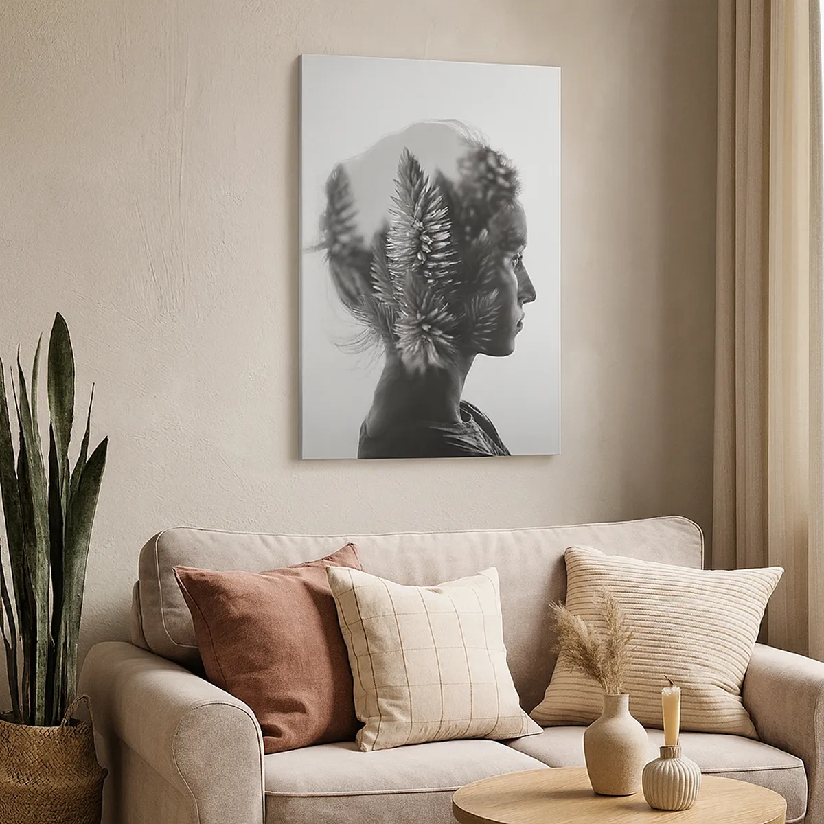 Canvastavla - Bild på duk - Symmetrisk komposition från naturen - 50x70 cm