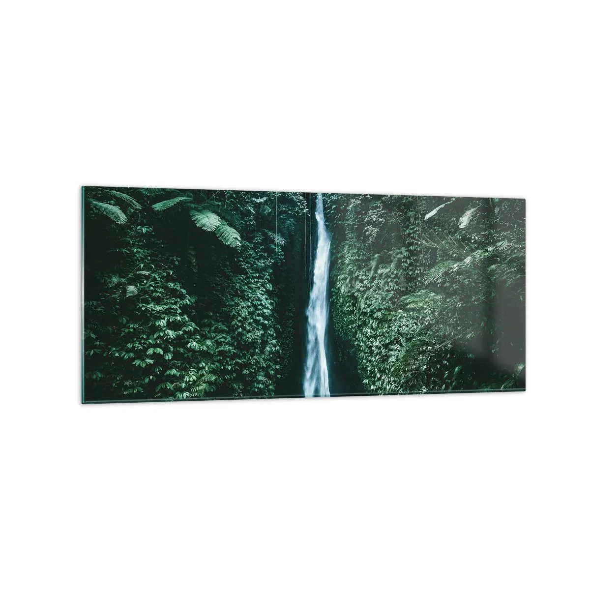 Glastavla - Bild på glas - Tropisk spa - 120x50 cm