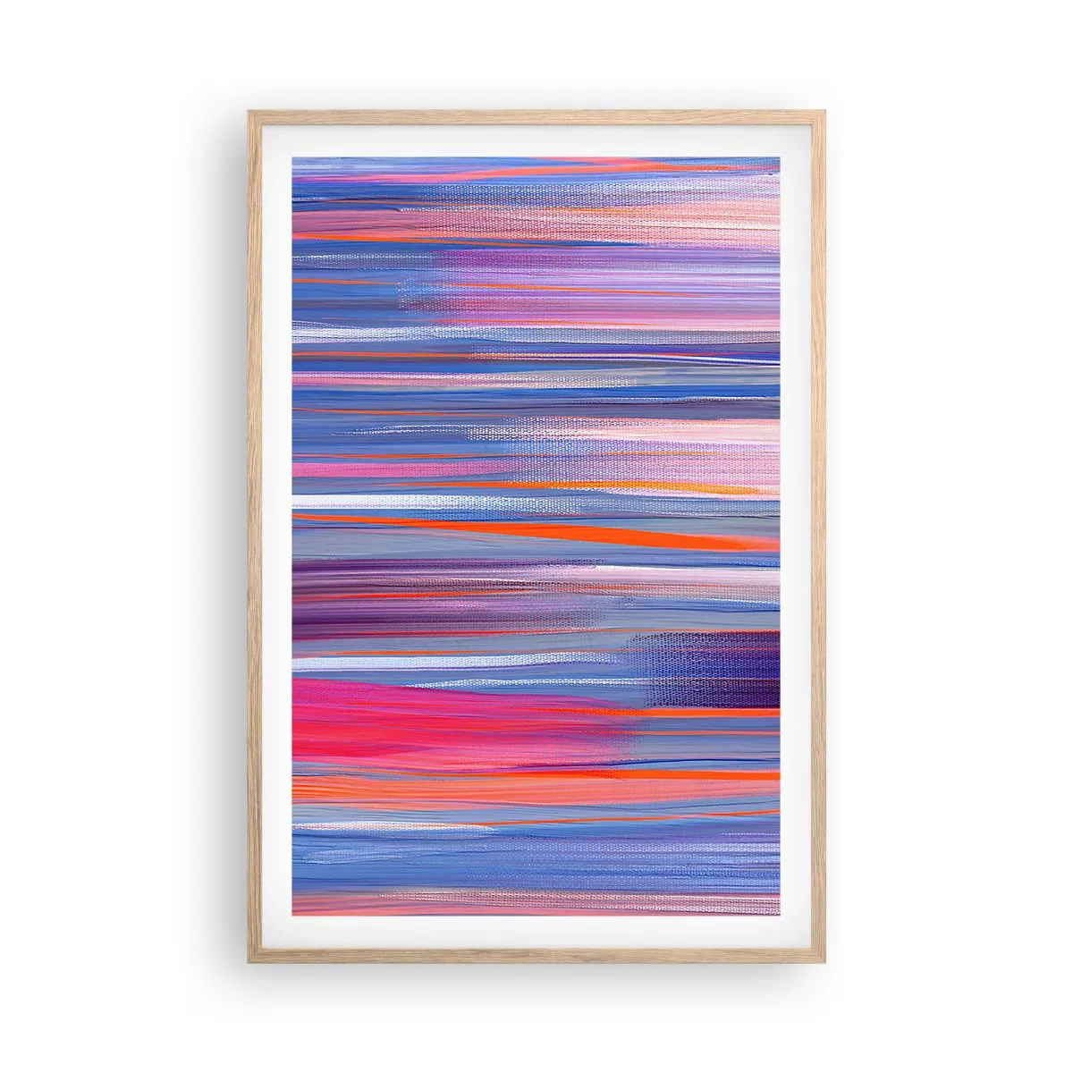 Affisch i ram av ljusek - Uppstigning i regnbåge - 61x91 cm