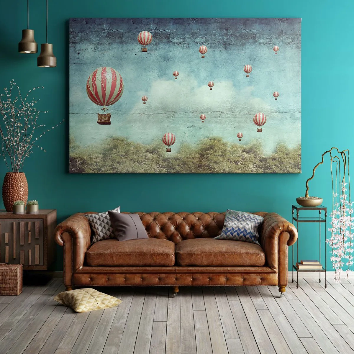 Canvastavla - Bild på duk - Fria från livets buller - 120x80 cm
