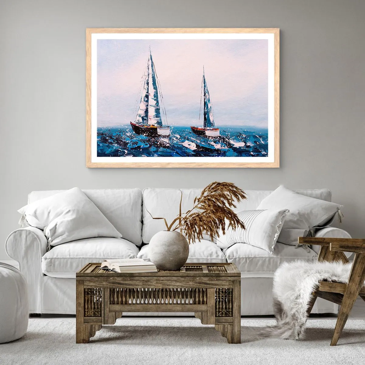 Affisch i ram av ljusek - Vindens broderskap - 91x61 cm