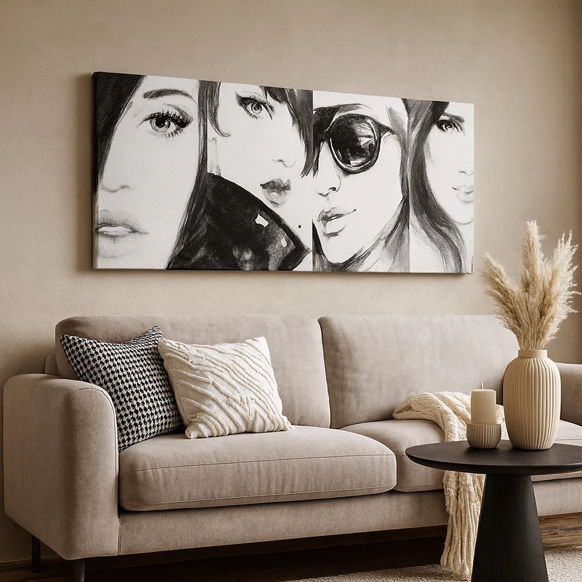 Canvastavla - Bild på duk - Mångfaldigad skönhet - 30x30 cm