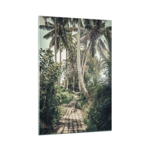Glastavla - Bild på glas - Palmallé - 70x100 cm