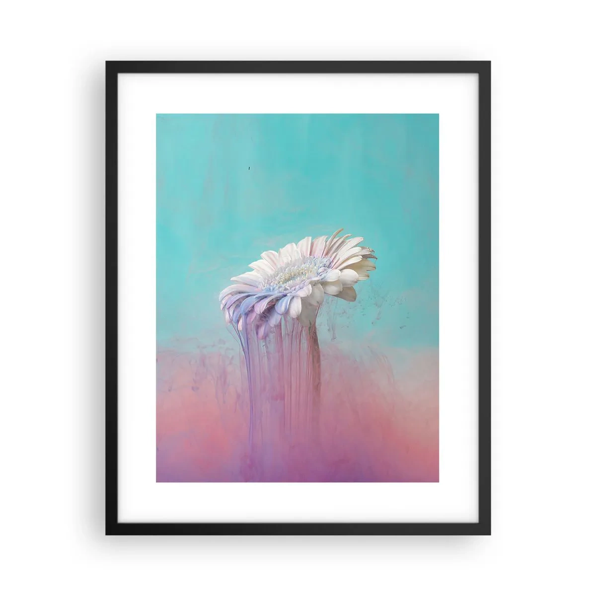 Affisch i svart ram - Blommornas undervärld - 40x50 cm