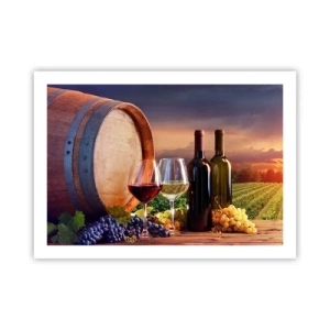 Affisch - Här smakar livet - 70x50 cm