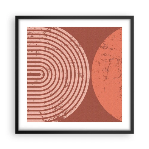 Affisch i svart ram - Nära relation - 50x50 cm