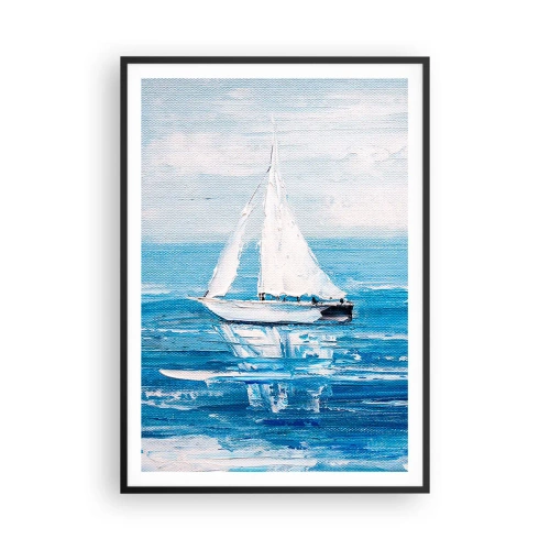 Affisch i svart ram - Med en vän vid din sida - 70x100 cm