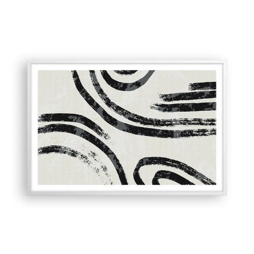 Affisch i vit ram - Halvstoppad - 91x61 cm