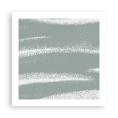 Affisch - Abstraktion i vinterstämning - 50x50 cm