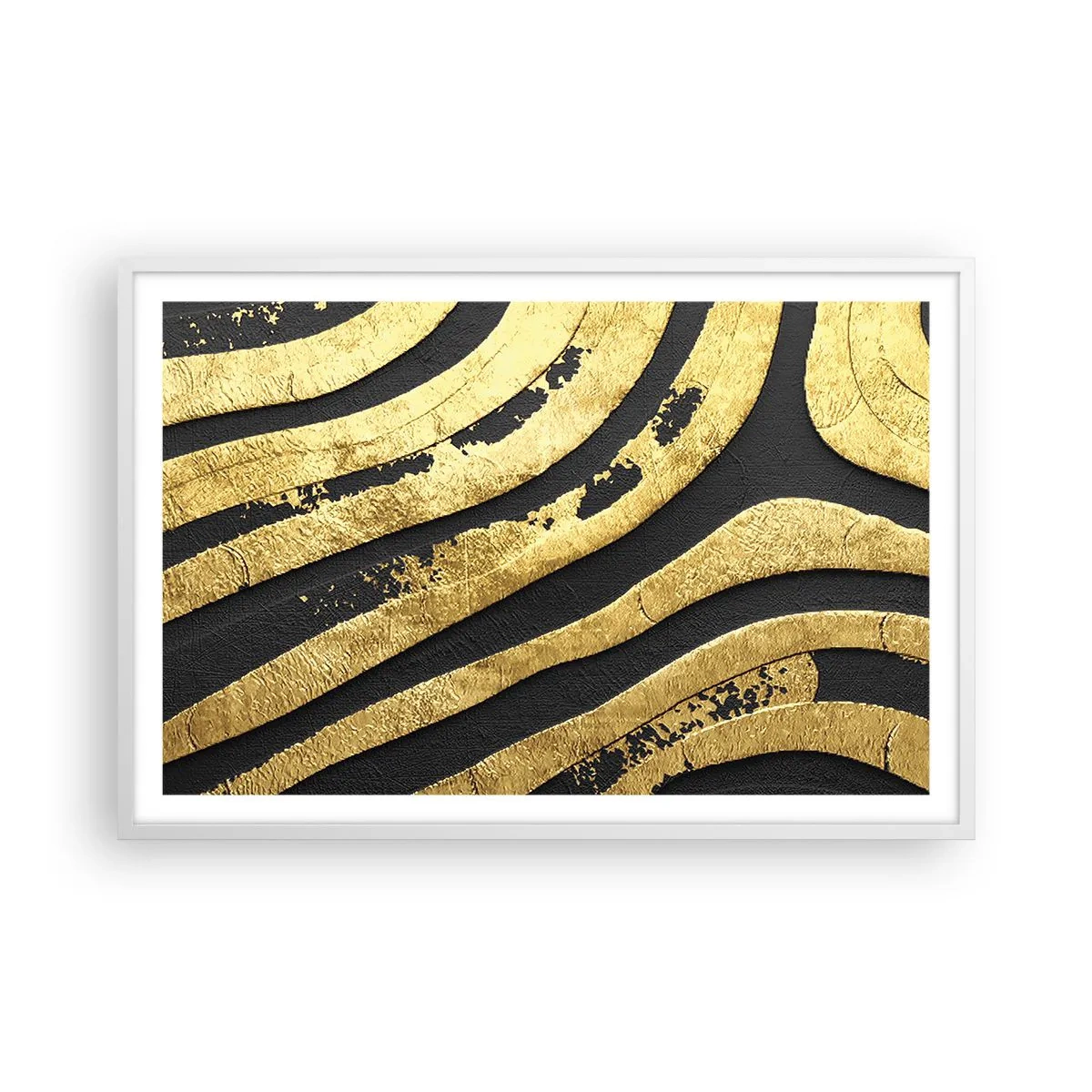 Affisch i vit ram - Allt flyter - 91x61 cm