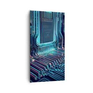 Canvastavla - Bild på duk - Så här tänker jag... - 65x120 cm