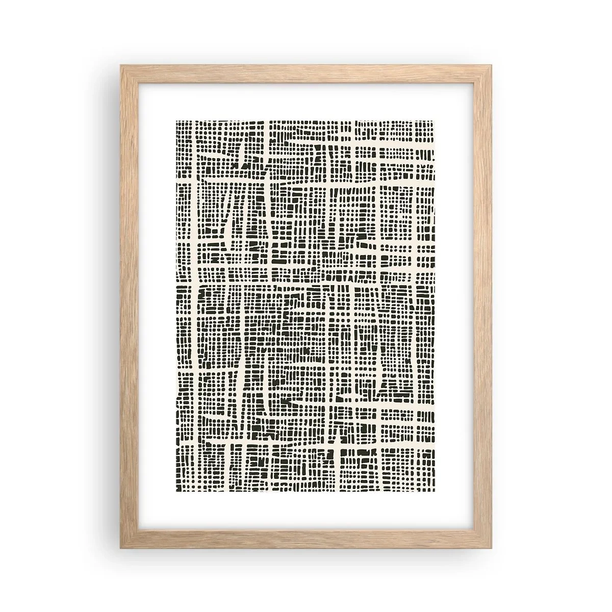 Affisch i ram av ljusek - Vävd komposition - 30x40 cm