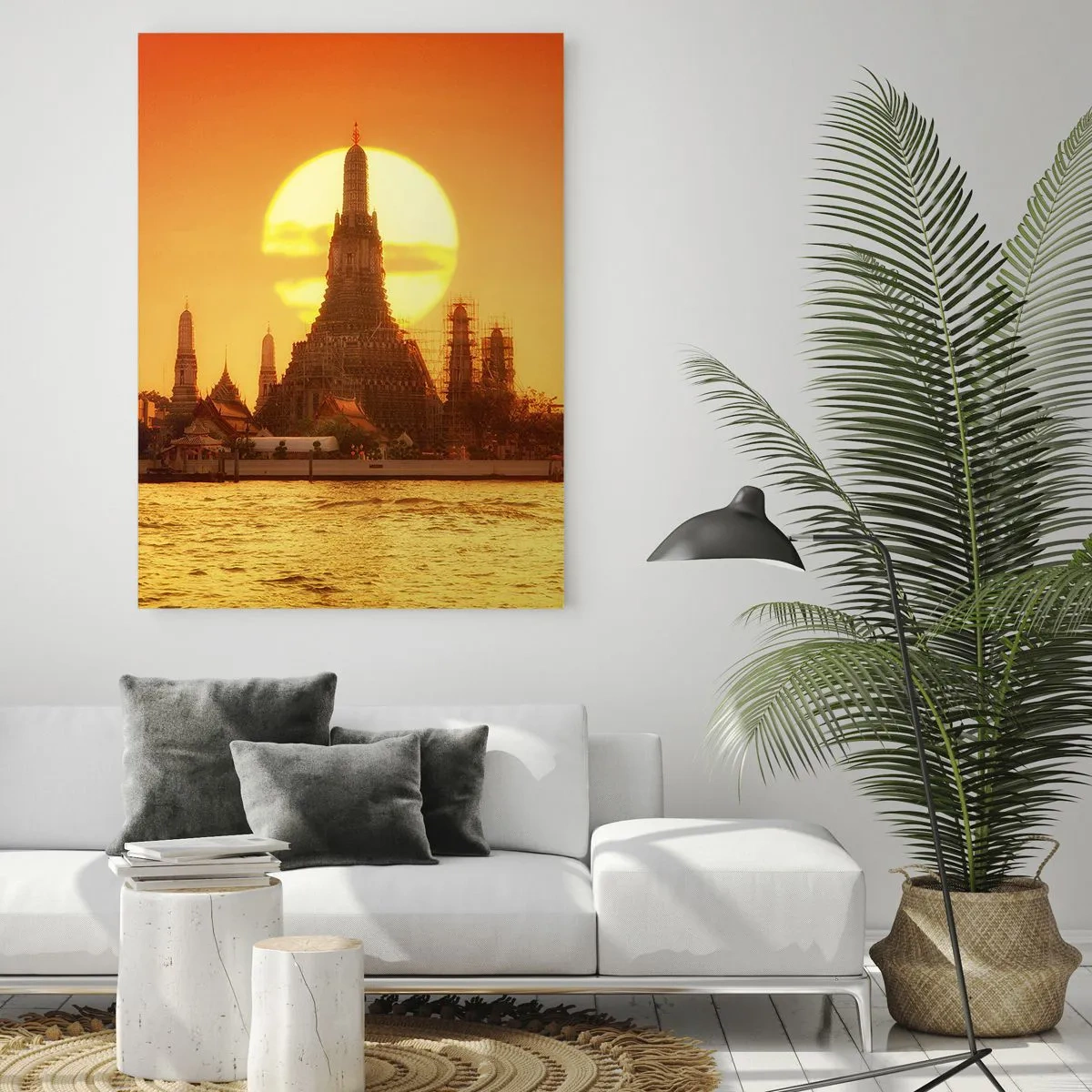 Glastavla - Bild på glas - Mot solen, alltid mot solen - 50x70 cm