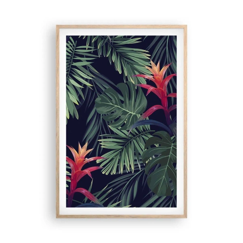 Affisch i ram av ljusek - Brinna i grönskan - 61x91 cm