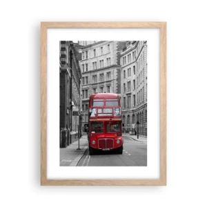 Affisch i ram av ljusek - Vardagen behöver inte vara grå - 30x40 cm