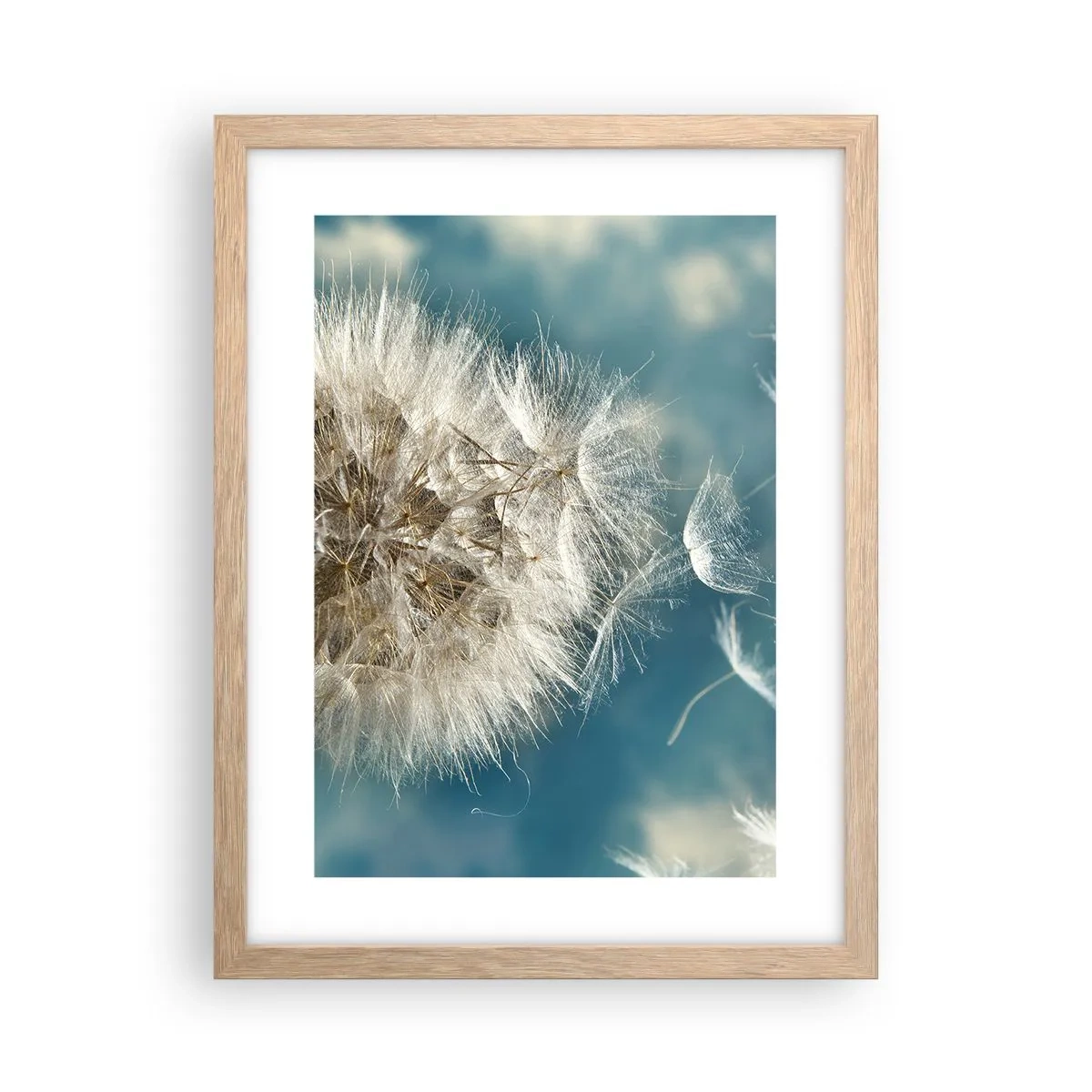 Affisch i ram av ljusek - Ängelns andetag - 30x40 cm