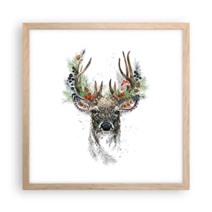 Affisch i ram av ljusek - I högtidskläder - 40x40 cm