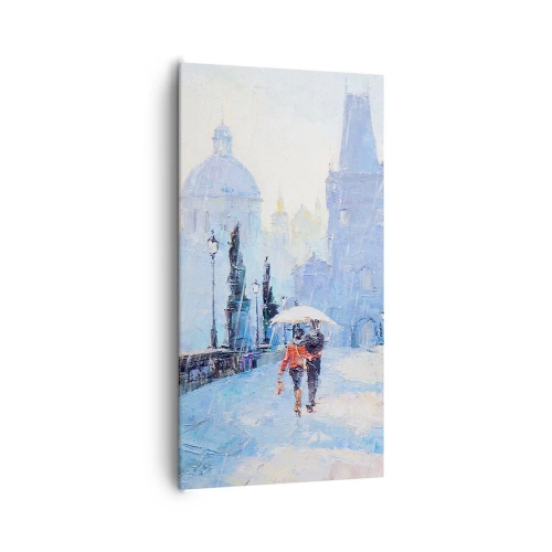 Canvastavla - Bild på duk - Förtrollade av regnet - 65x120 cm