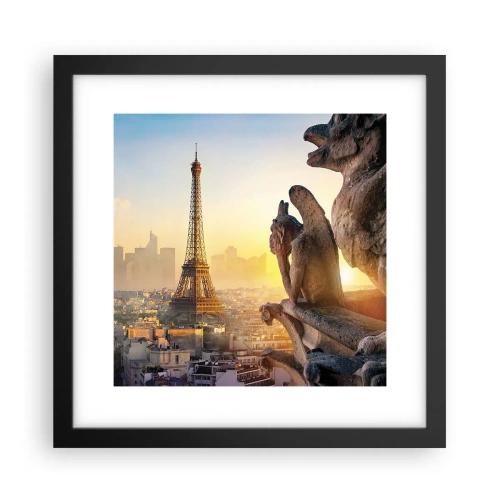 Affisch i svart ram - En hel del har ändrats… - 30x30 cm