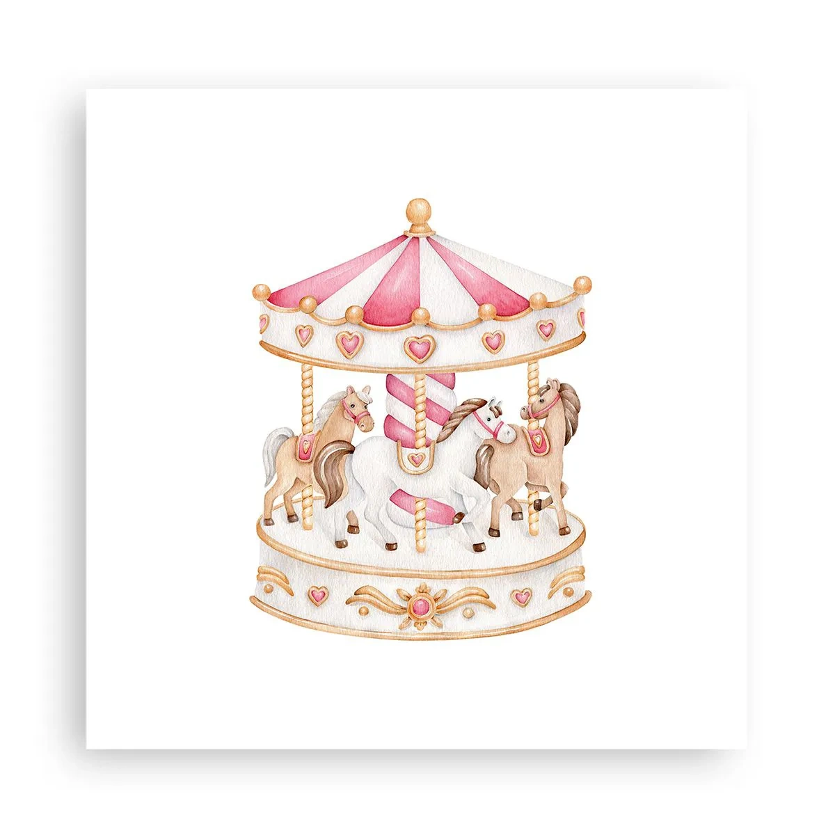 Affisch - Barndomens ljuva värld - 30x30 cm