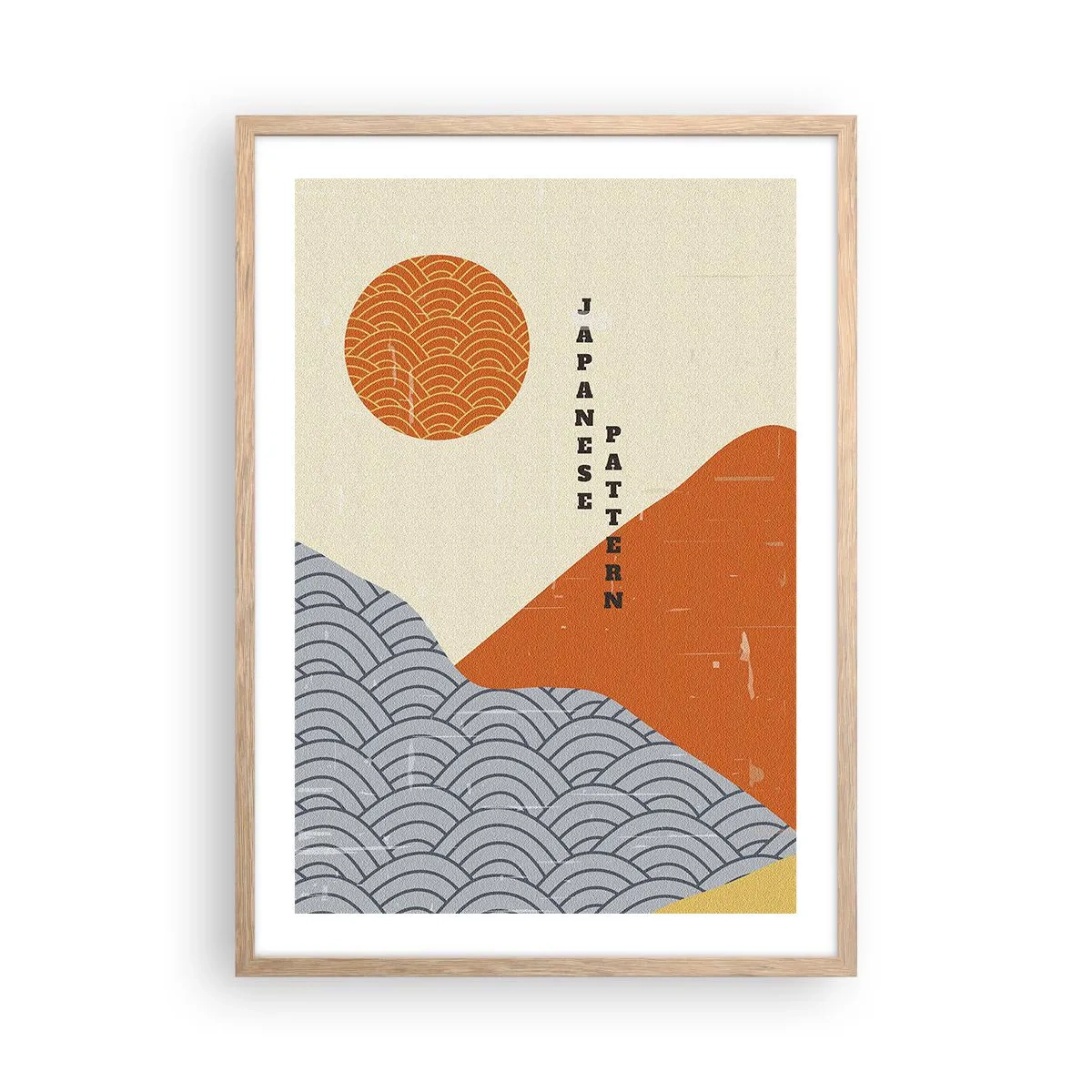 Affisch i ram av ljusek - I den japanska andan - 50x70 cm