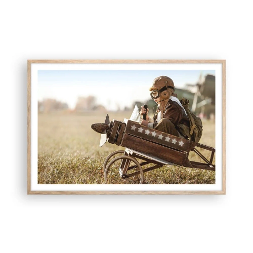 Affisch i ram av ljusek - Stort mot drömmarna - 91x61 cm